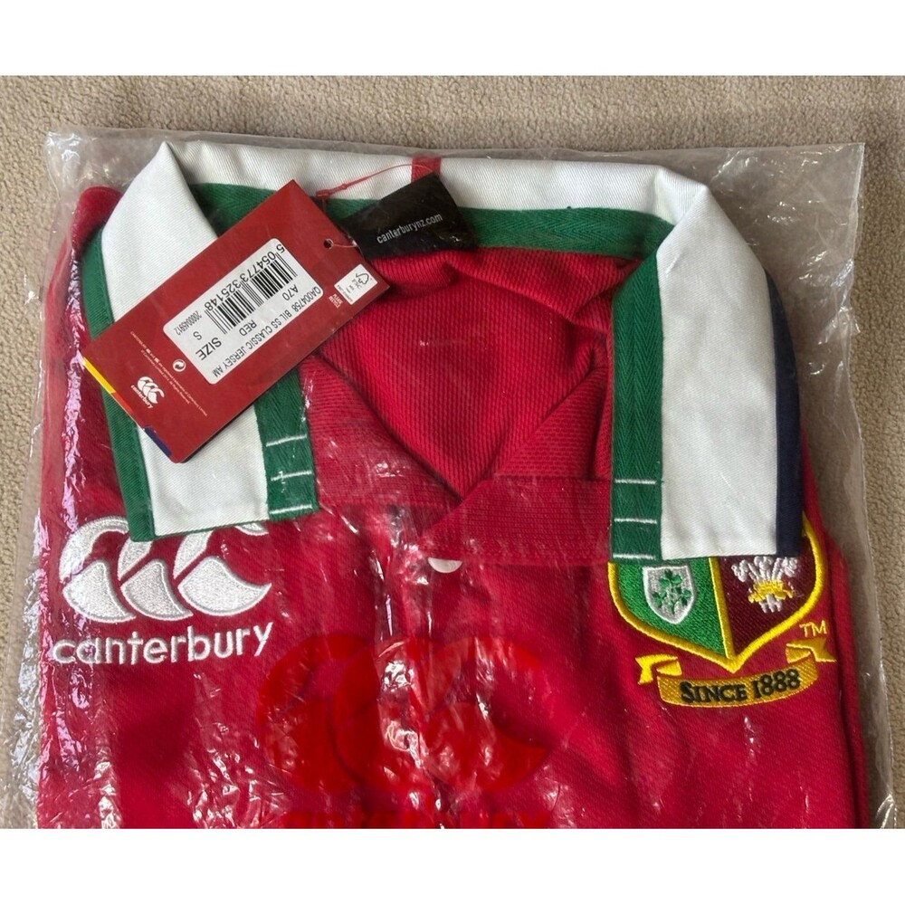 Canterbury Red Classic Jersey Red Size S Short Sleeve British and Irish Lions - Picture 5 of 7